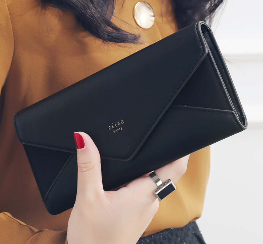 Women's Suede Envelope Wallet and Purse