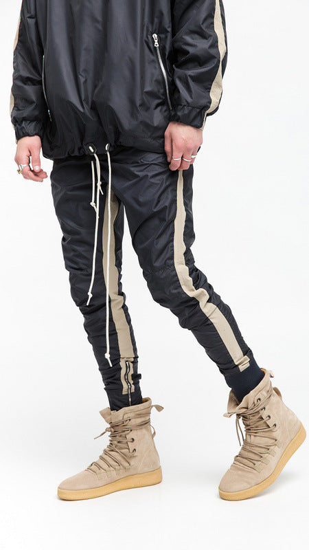 Zippered Cuffed Pants, Sports Pants, Casual Pants