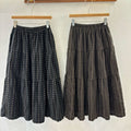 Loose mid length skirt