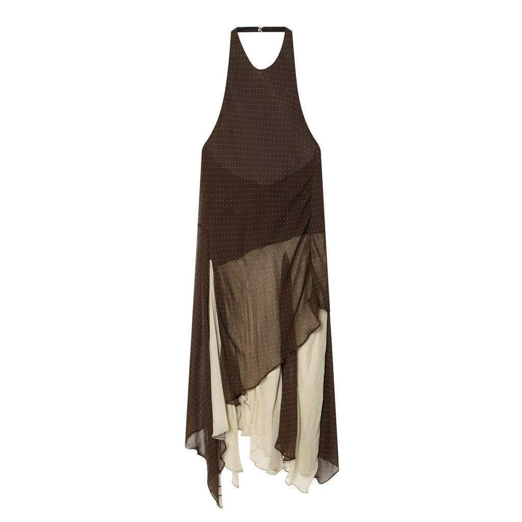 Spicy Girl Asymmetric Splicing Dress