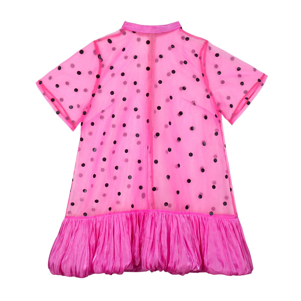 European and American plus-size women's American-style sweet and spicy blouses with sexy street-style polka dot dresses