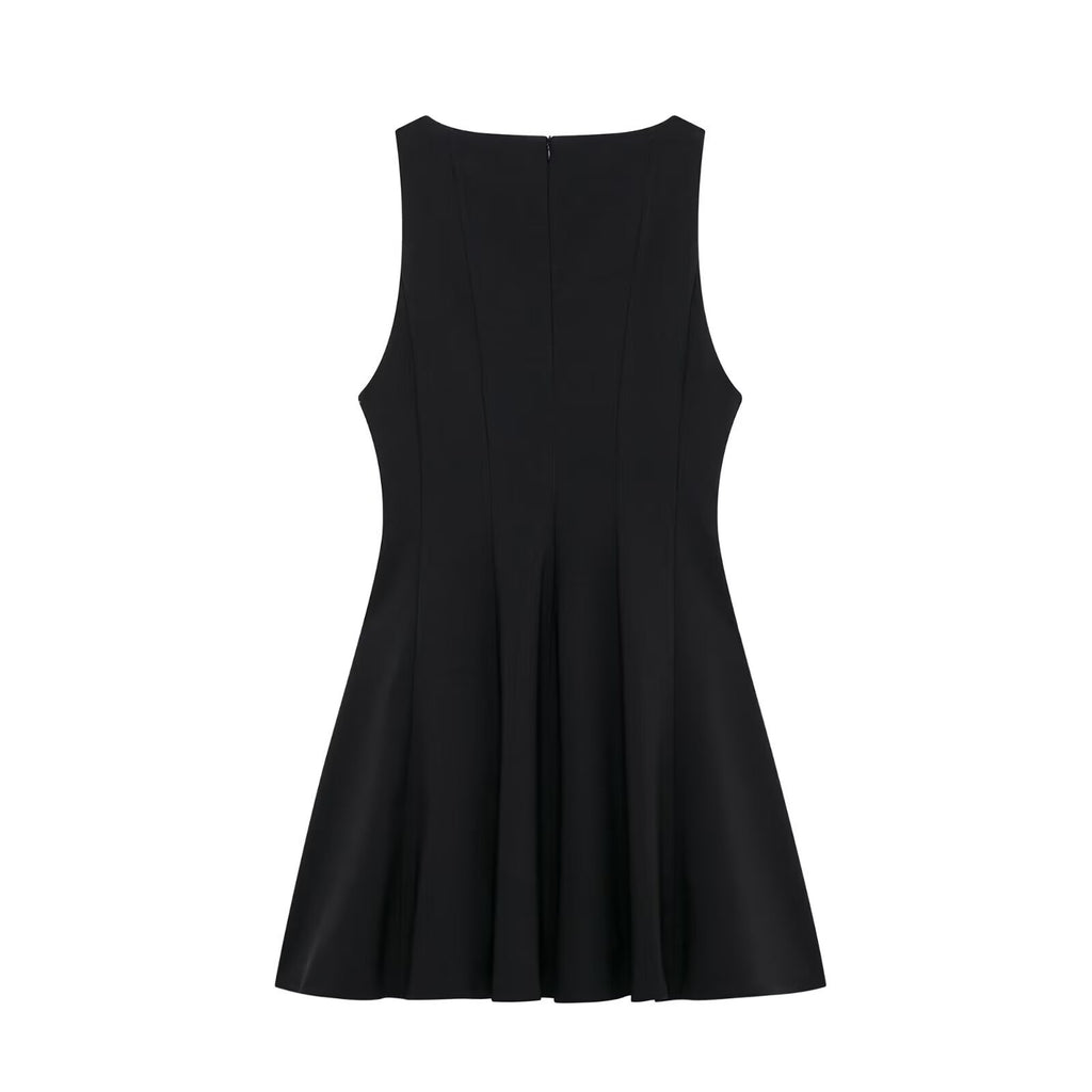 Pure Desire Wind Wide Swing Short Sleeveless Dress