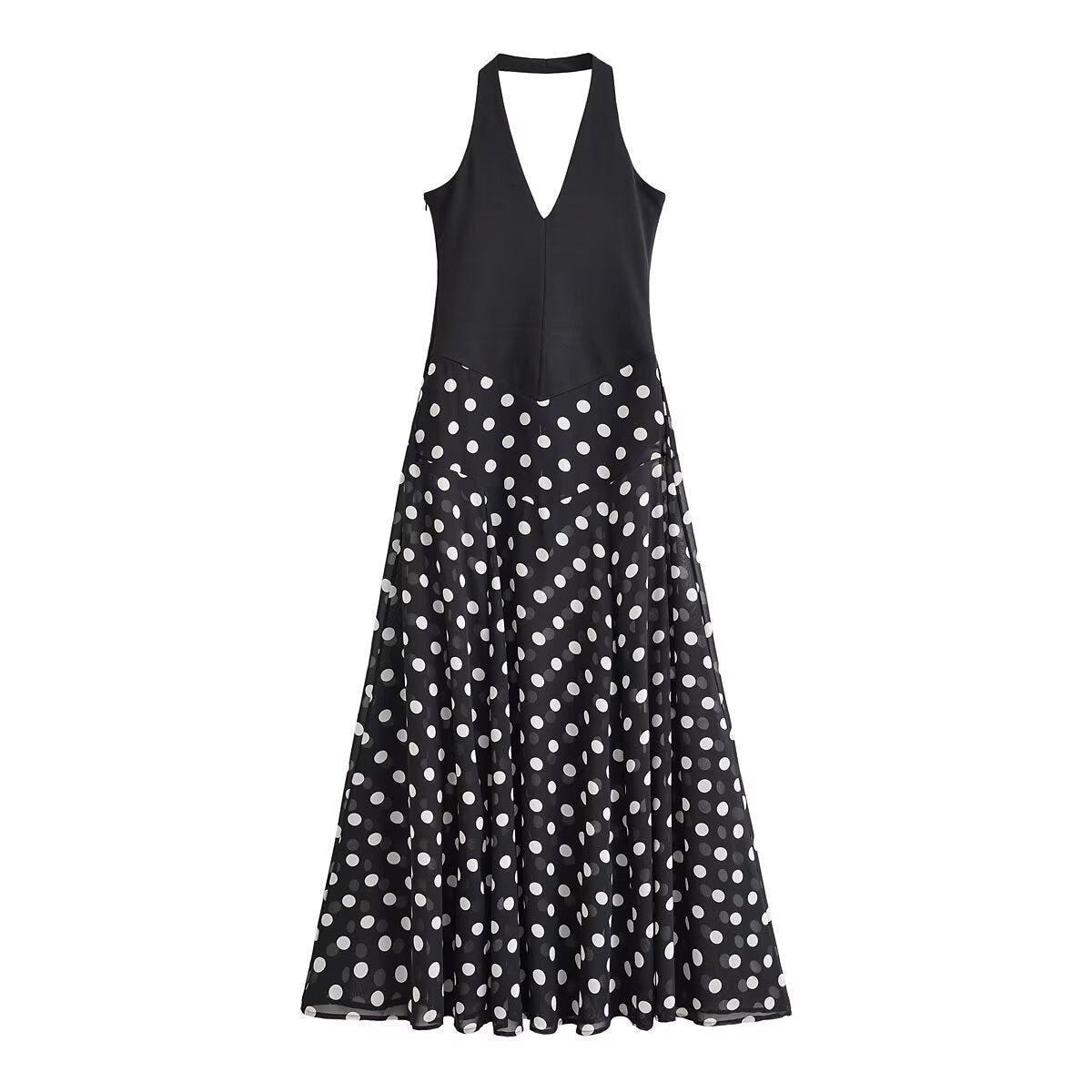 Off shoulder hanging neck collar dress