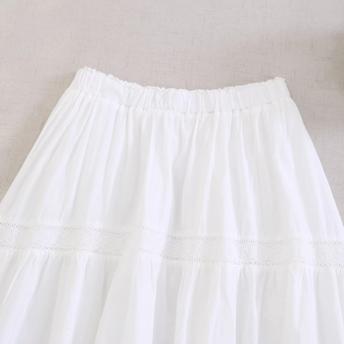 Loose double-layer A-line skirt