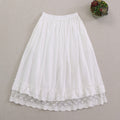 Elastic waisted lace skirt