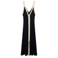 Sexy Sling Sleeveless Dresses Knitted Long Dress Women