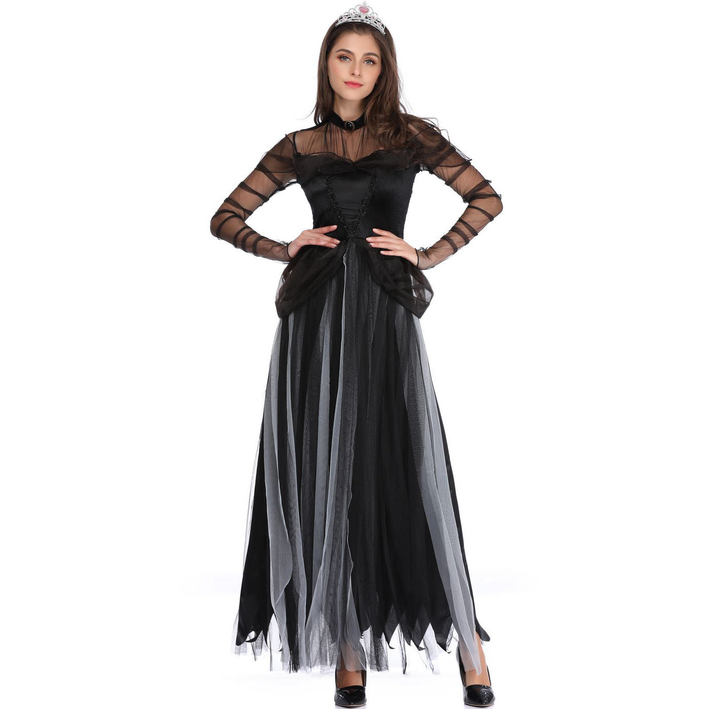 Zombie Ghost Bride Halloween Costume COS Hell Princess Dress Stage Performance Dress