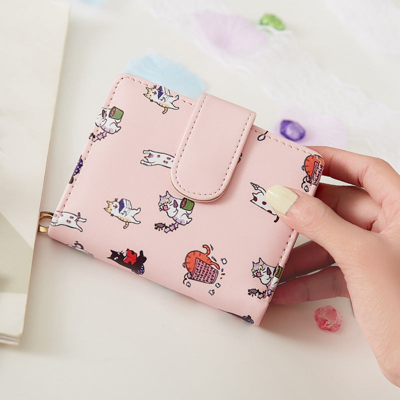 Cartoon Folding Coin Purse & Multifunctional Holder