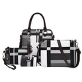 Fashion Retro Stitching Women's Handbag Purse Set