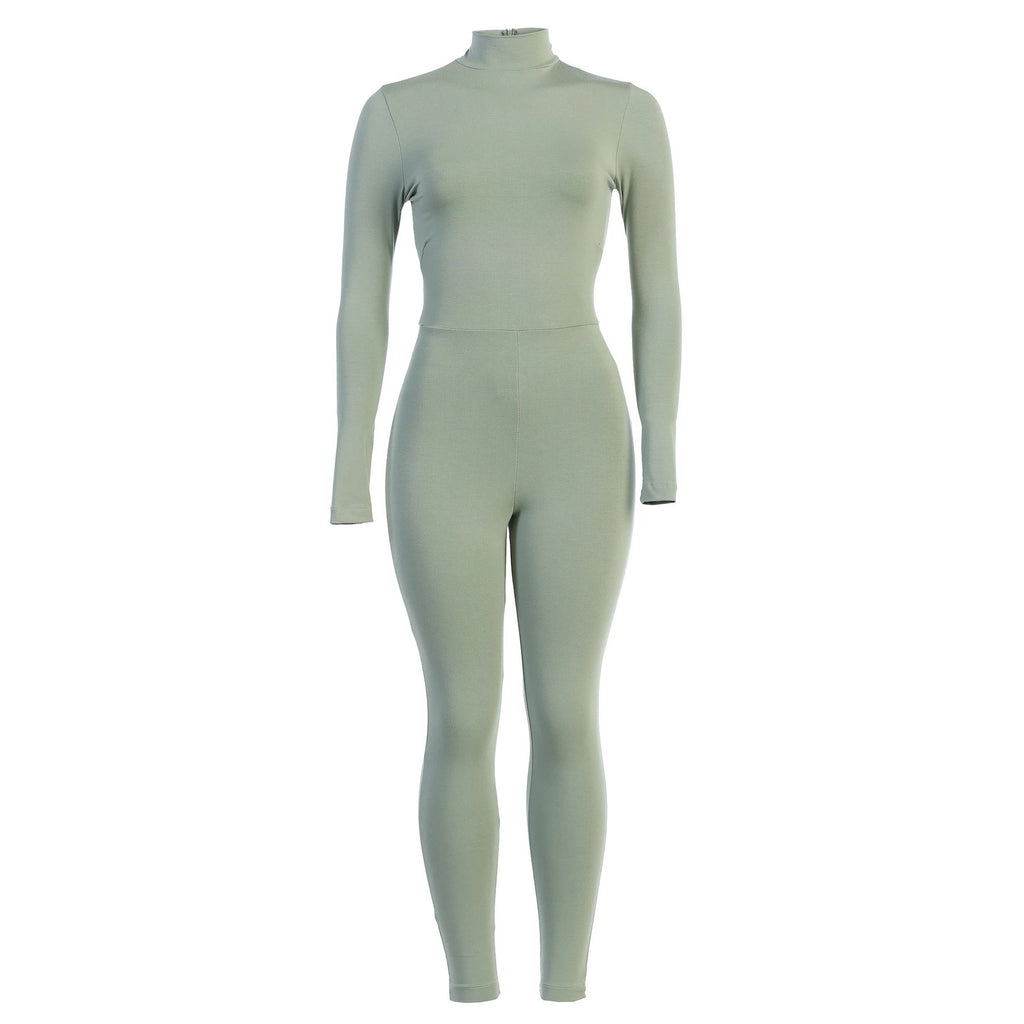 Solid Color Sexy Tights Women's Jumpsuit