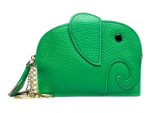 Cute Mini Genuine Leather Elephant Coin Purse