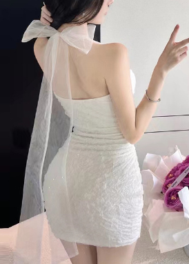 Cross-Border Sexy Asymmetrical Bodycon Dress