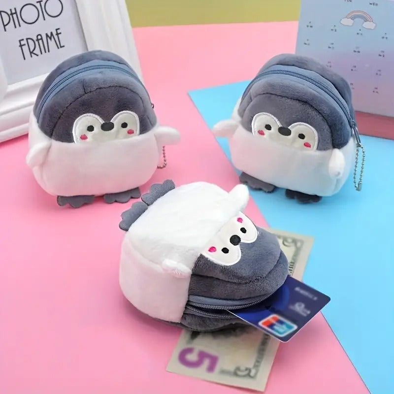 Cute Penguin Coin Purse and Lipstick Bag