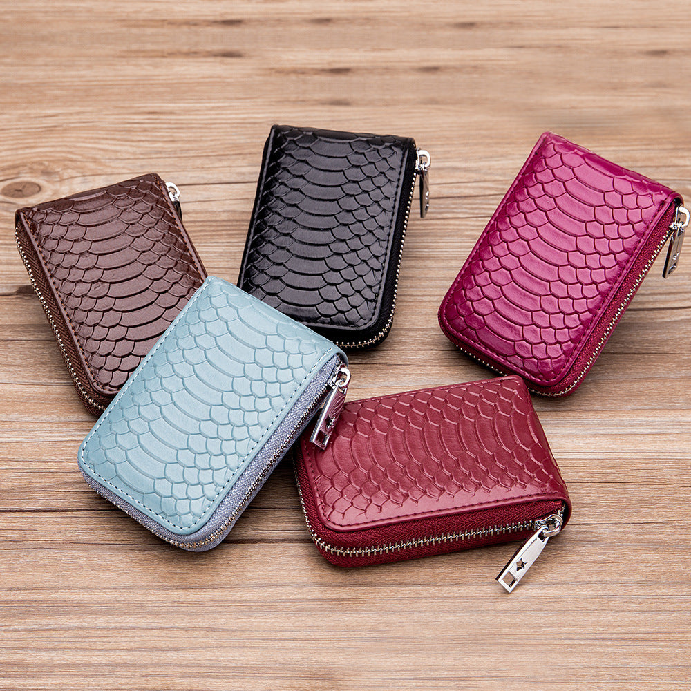 Snake Pattern Small Card Coin Purse for Ladies