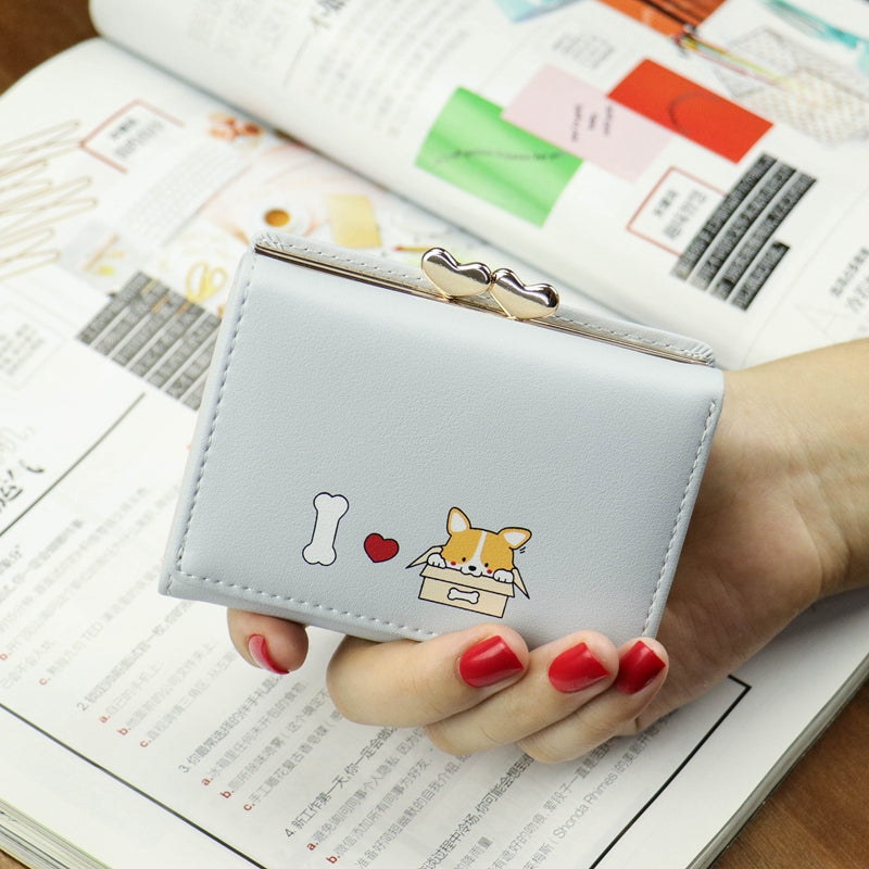 Cute Japanese Girl Heart Coin Purse - Korean Style