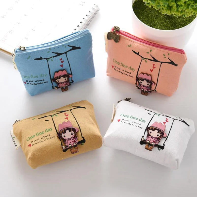 Kawaii Cartoon Animal Coin Purse and Card Holder