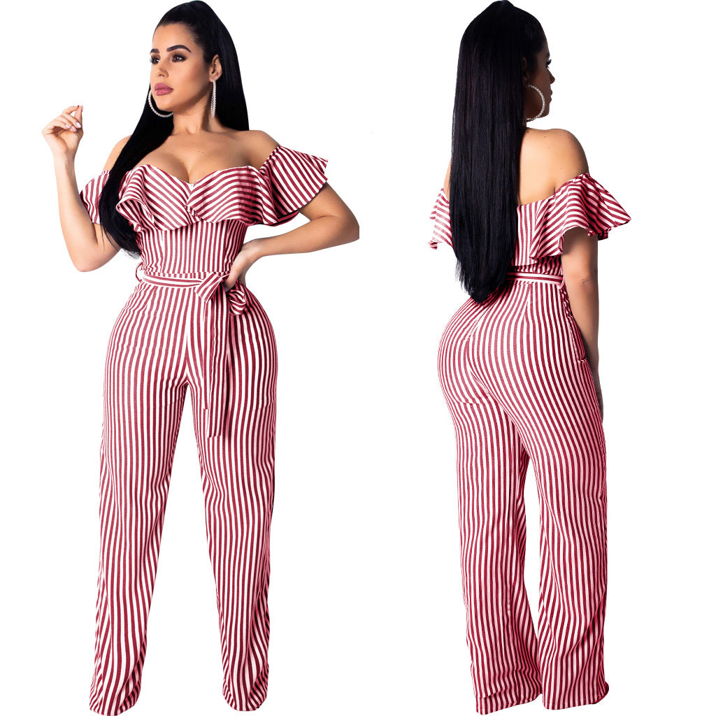 Sexy Striped Jumpsuit (One Piece)