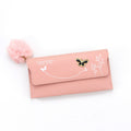 Ladies Long Hair Ball Bow Fashion Purse