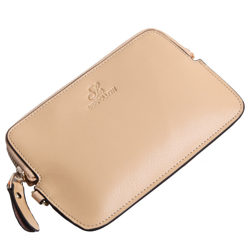 Simple Cowhide Small Coin Purse