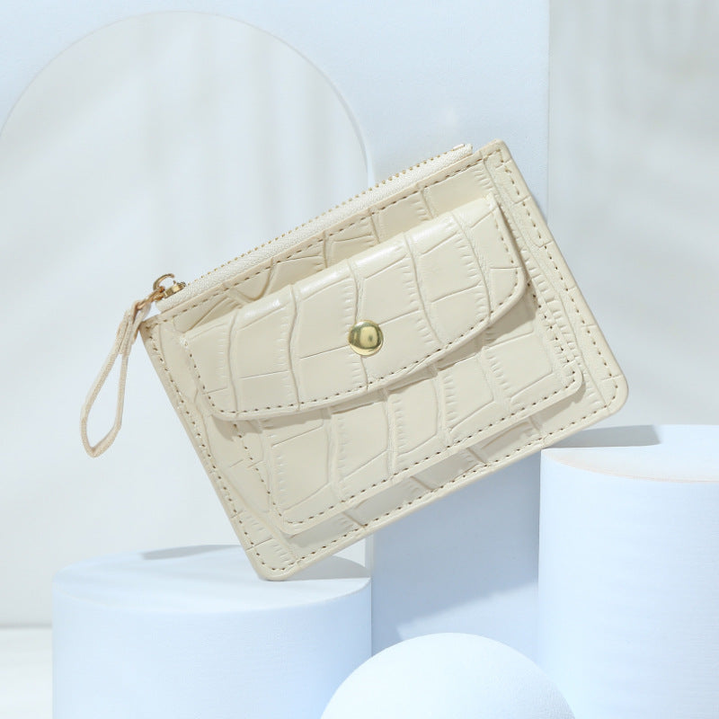 Multifunctional Zipper Coin Purse with Card Slots