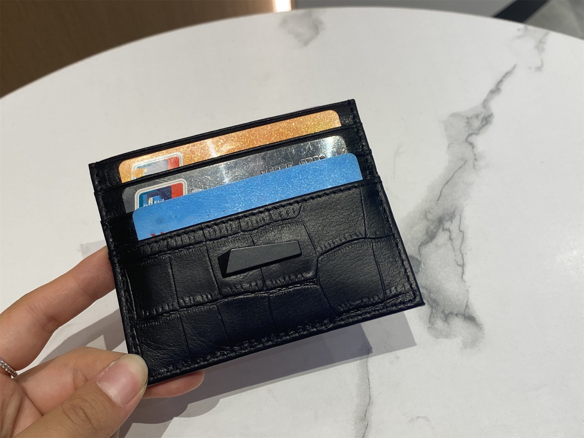 Ultra-thin Cowhide Mini Coin Purse for Women