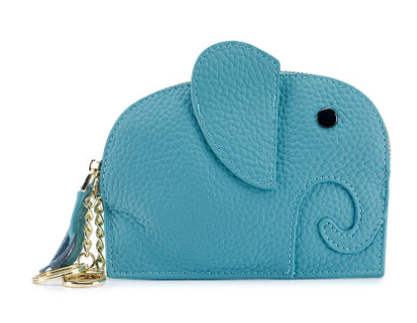 Cute Mini Genuine Leather Elephant Coin Purse