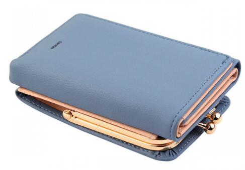 Small Foldable PU Leather Coin Purse for Women