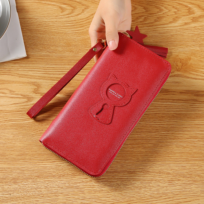 Large Capacity Women's Long Zipper Coin Purse
