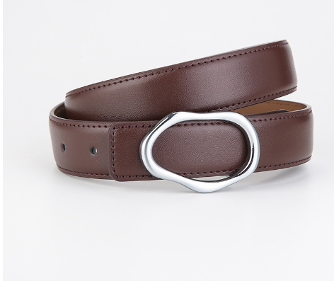 Men's and Women's Genuine Leather Summer Belt for Dresses