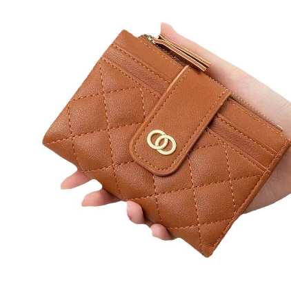 Classic Women's Wallet with Embroidery and Coin Purse
