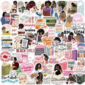 100PCS Black Girls Bookish Stickers for KindleBlack Woman Book StickersBookworm Reading StickersBook Lover Gifts