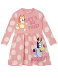 Bluey Dress Girls | Winter Dresses for Girls | Bingo Dress for Girls | Pink 3T