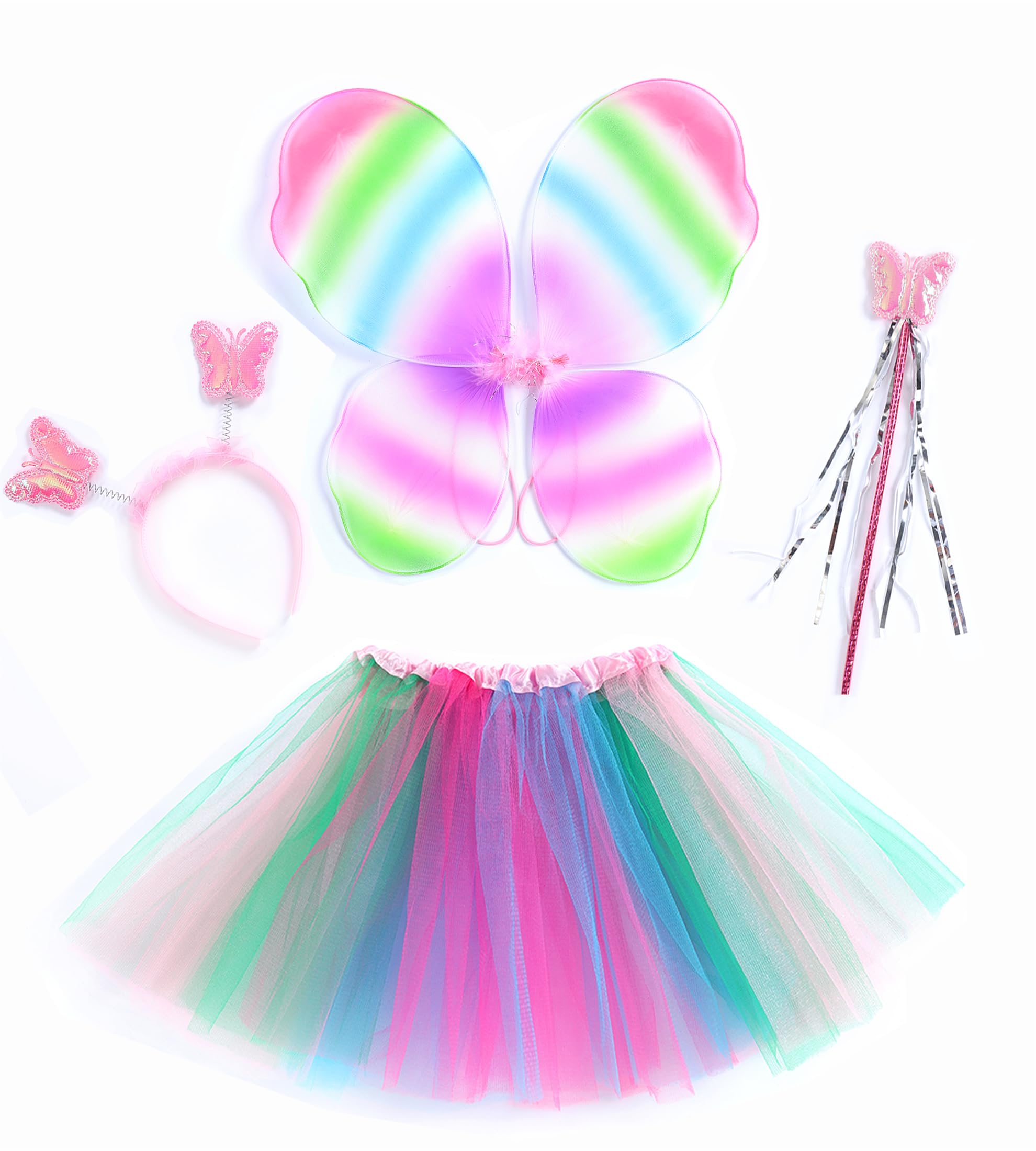 Seawhisper Butterfly Costume Fairy Costume for Girls Wings Dresses Halloween Outfit Kids Toddler 3-8
