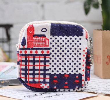 Cartoon Canvas Coin Purse - Portable Women's Wallet