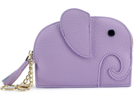 Cute Mini Genuine Leather Elephant Coin Purse