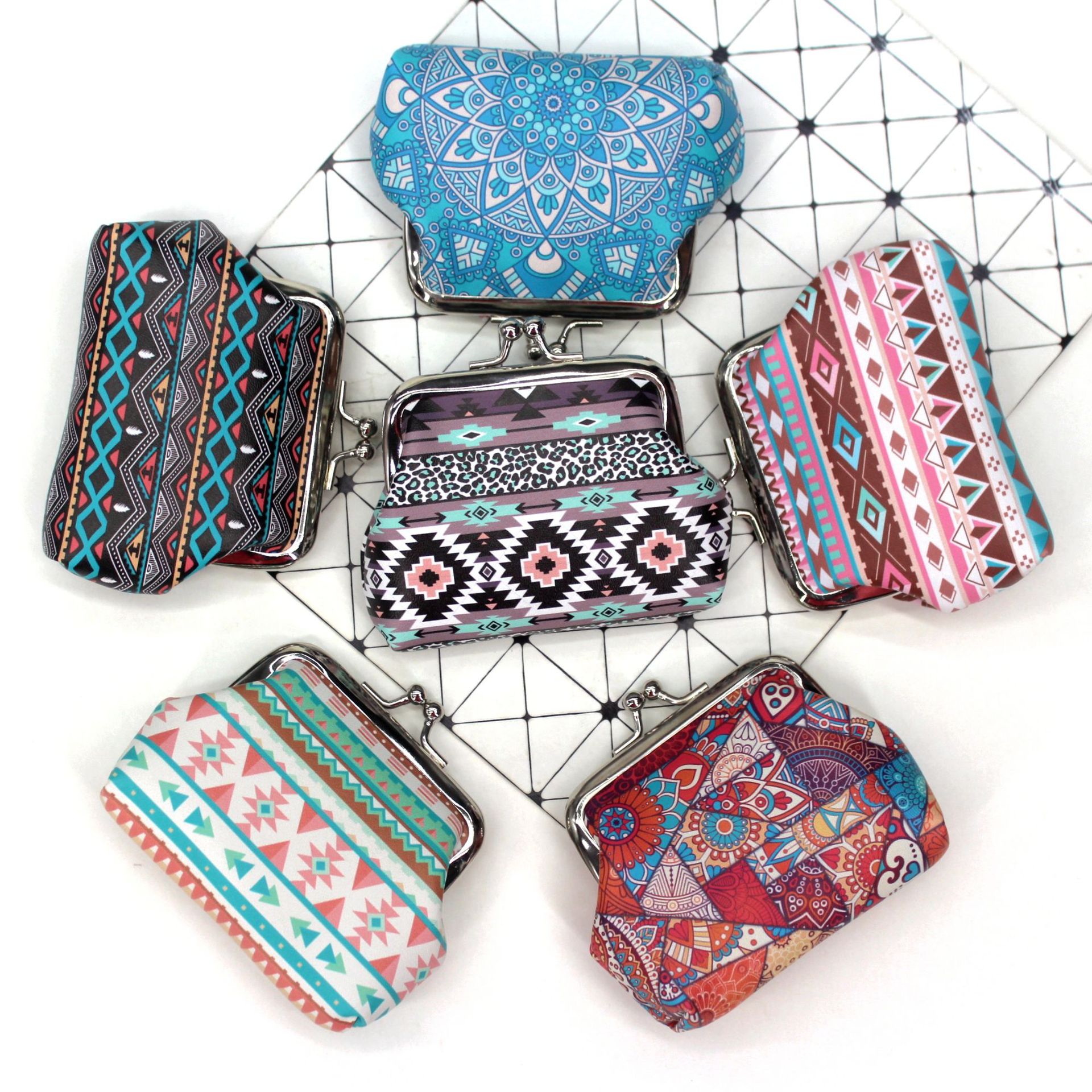 Creative Ethnic Print Coin Purse for Ladies