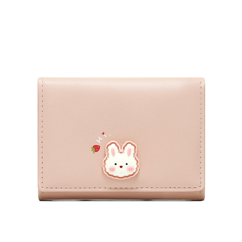 Cute Tri-fold Thin Coin Purse for Women