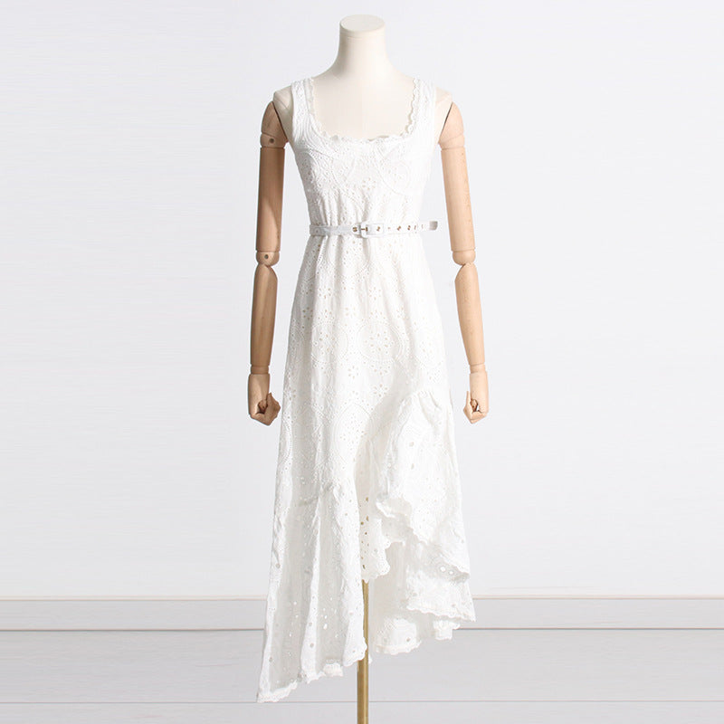 2024 Fashion Sexy Embroidered Asymmetrical Dress
