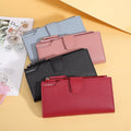 Multifunctional Tri-fold Zipper Card Holder Purse