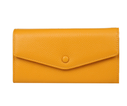 Trendy Korean Style Cowhide Card Coin Purse