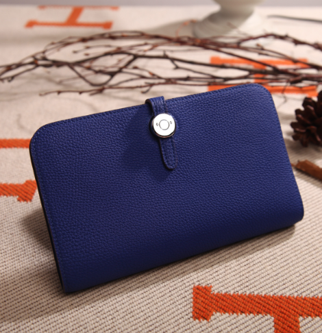 Platinum Purse with Cowhide Lychee Pattern Wallet