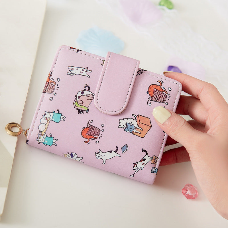 Cartoon Folding Coin Purse & Multifunctional Holder