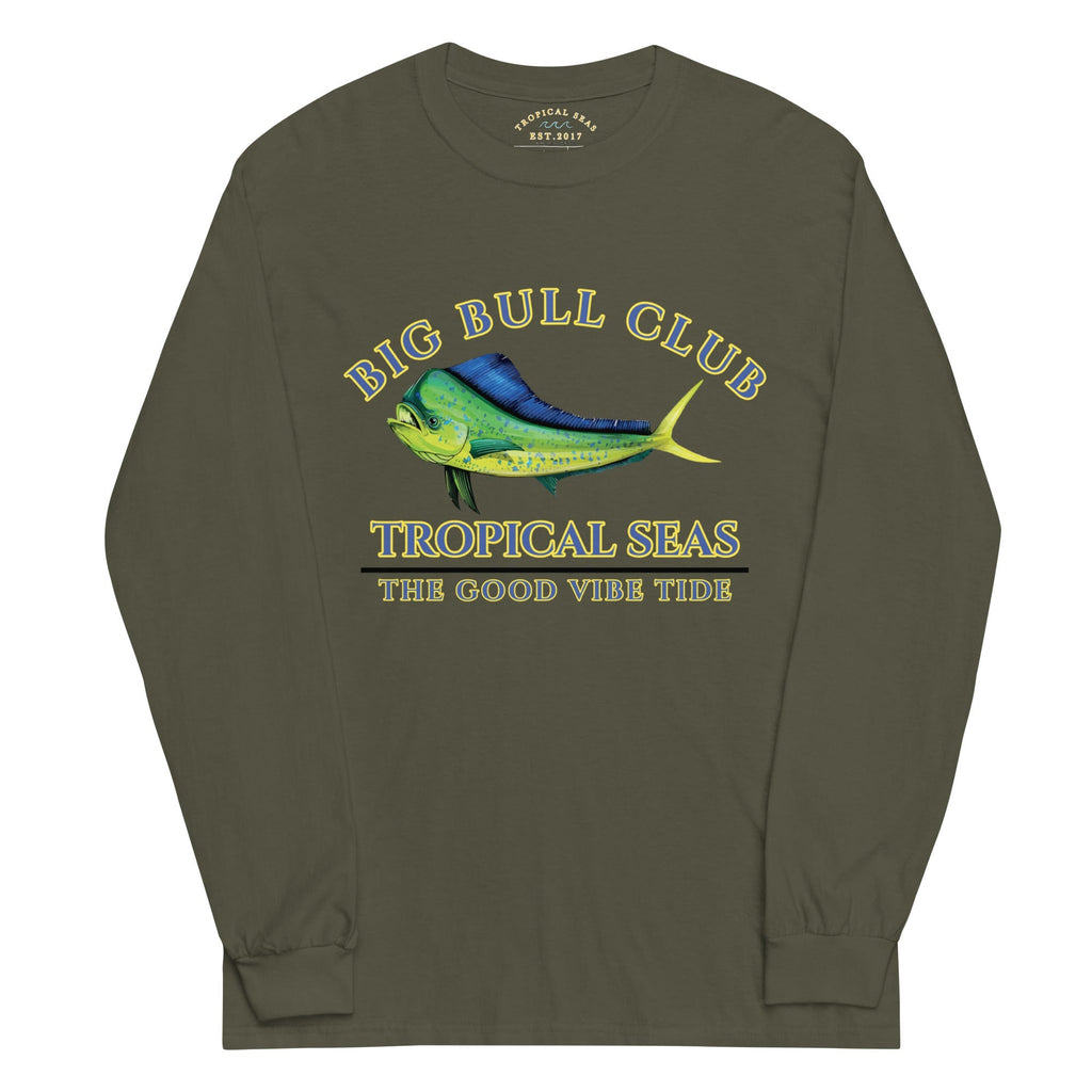 Men's Tropical Mahi Mahi "Big Bull Club" Long Sleeve Shirt