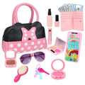 Pretend Play Purse for Little Girls Toddler Purse with Pretend Makeup Toys for Toddlers Princess Pretend Play Purse Toys with Accessories Kids Purse Toy Birthday Gift for Girls Age 3 4 5 6+