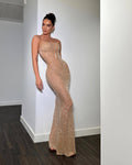 Rhinestone Suspender Sheath Sexy Fashion Dress