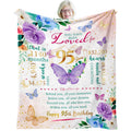 Sbangtu Birthday Gifts for 95 Year Old Woman Best Birthday Gifts for 95 Year Old Woman 95th Birthday Gifts for Women Happy 95th Birthday Decorations for Women Throw Blanket 50"X60"