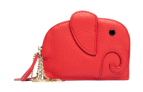 Cute Mini Genuine Leather Elephant Coin Purse