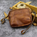 Genuine Leather Coin Purse - Unisex Retro Wallet