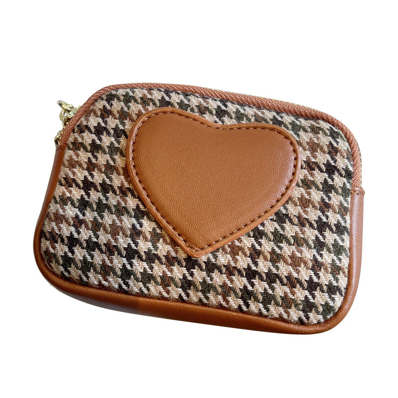 Exquisite Women's Small Canvas Zipper Coin Purse