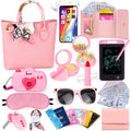 Meaicezli 35PCS Little Girl Purse Toy Set Toddler Purse Girl Toys Age 2-6 with Pretend Makeup Play Kids Purse Princess Birthday Toys for 2 3 4 5 6 Year Old Girls Pink